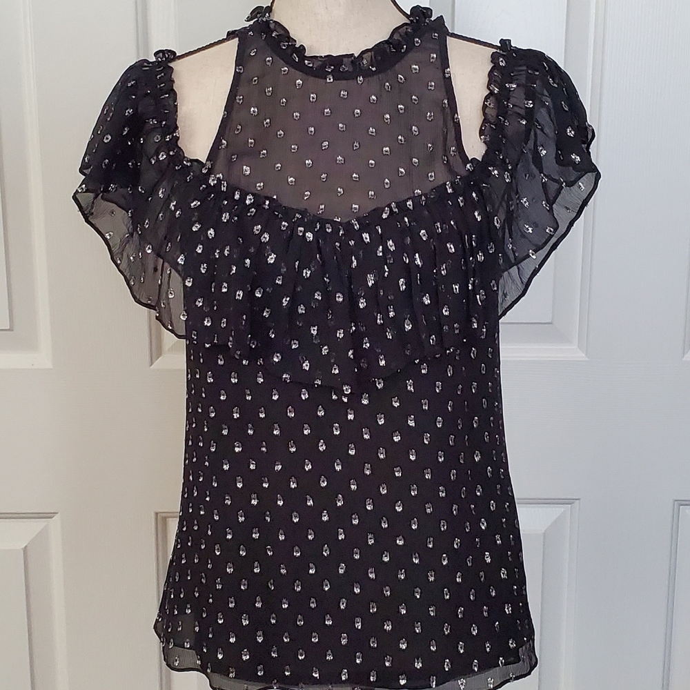 Rebecca Taylor Off the Shoulder Top Size 6